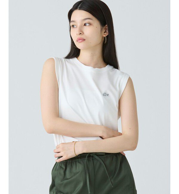 LACOSTE「ノースリーブTシャツ」|Tシャツ・カットソー|ホワイト