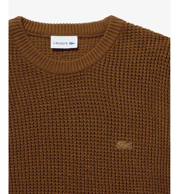 LACOSTE「ワッフルニットセーター」|ニット・セーター|