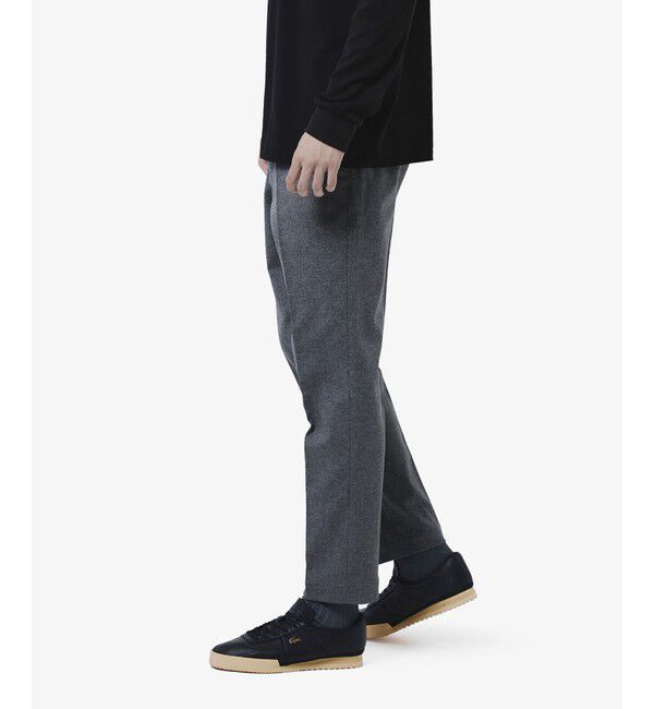 LACOSTE「スリムフィット ウールライクストレッチスラックス」|スラックス|グレー