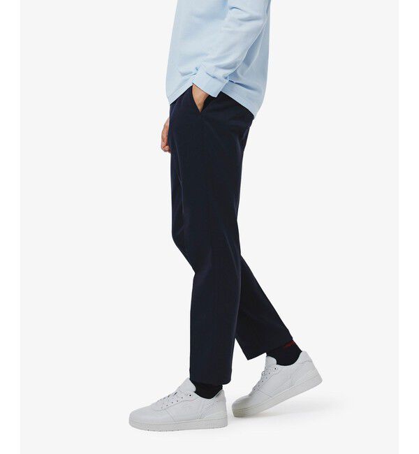 LACOSTE「スリムフィット ウールライクストレッチスラックス」|スラックス|