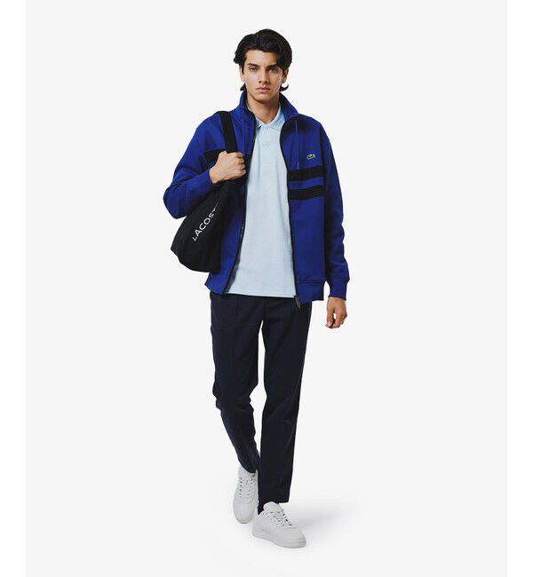 LACOSTE「スリムフィット ウールライクストレッチスラックス」|スラックス|