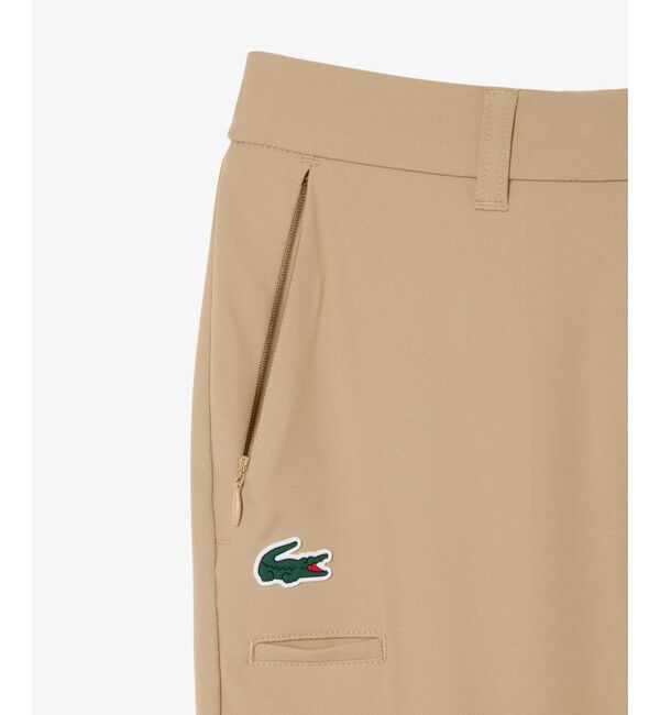 LACOSTE「UVカット 吸水速乾 ウルトラドライ スリムフィットストレッチゴルフパンツ」|チノ|