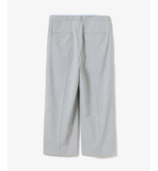 LACOSTE「レイヤードウエストタックワイドスラックスパンツ」|チノ|