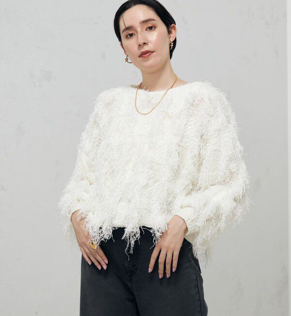 Laraaji「カットジャガードプルオーバーニット」|ニット・セーター|