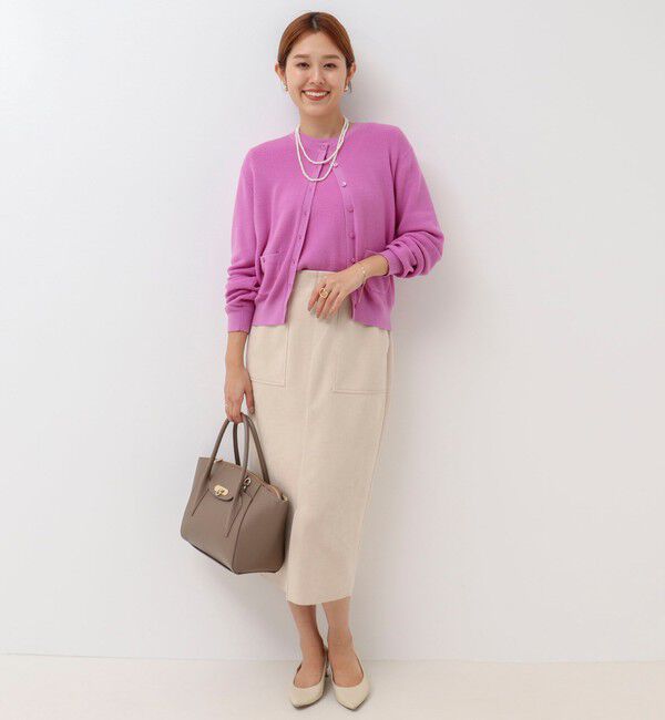 NOLLEY'S「《手洗い可能》ESPOIR 16G片畦5分袖プルオーバーニット」|ニット・セーター|