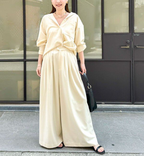 NOLLEY'S「◇【WEB限定サイズあり】《セットアップ対応》ウォッシャブルMannishワイドパンツ」|その他|