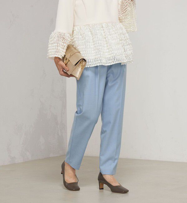 NOLLEY'S sophi「ウール混ウォッシャブルインゴムパンツ」|その他|ライトブルー