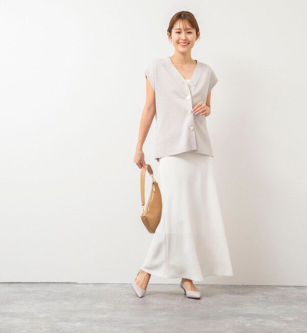 NOLLEY'S sophi「【追加】《オールシーズン対応》ウォッシャブルマットサテンナロースカート」|スカート|