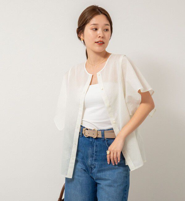 NOLLEY'S「袖フリル2WAYブラウス」|シャツ・ブラウス|