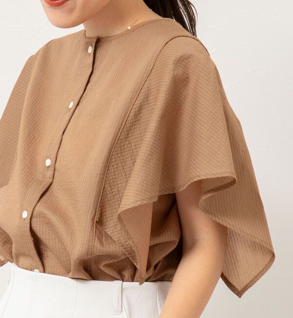 NOLLEY'S「袖フリル2WAYブラウス」|シャツ・ブラウス|