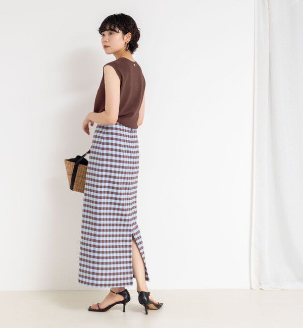 NOLLEY'S sophi「《アンサンブル対応/手洗い可能》マルチファンクション総針ノースリーブプルオーバーニット」|ニット・セーター|