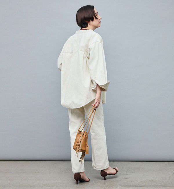 Rie Miller「【RM denim】硫化染コーデュロイシャツジャケット」|シャツ・ブラウス|