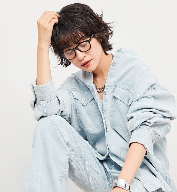 Rie Miller「【RM denim】硫化染コーデュロイシャツジャケット」|シャツ・ブラウス|