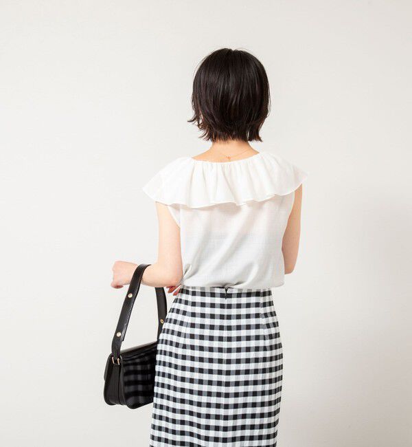 NOLLEY'S sophi「シアーラッフルノースリーブブラウス」|シャツ・ブラウス|