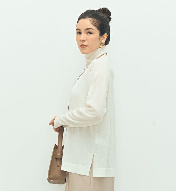 NOLLEY'S「《手洗い可能》《アンサンブル対応》18G天竺ハイネックプルオーバーニット」|ニット・セーター|