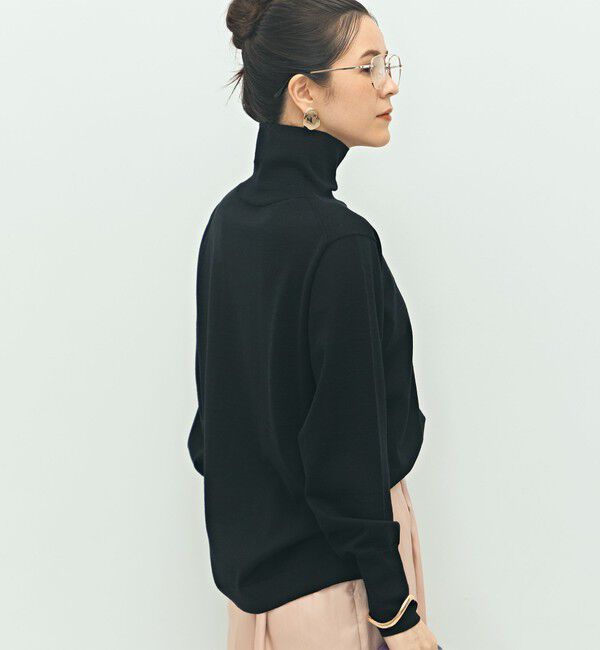 NOLLEY'S「《手洗い可能》《アンサンブル対応》18G天竺ハイネックプルオーバーニット」|ニット・セーター|