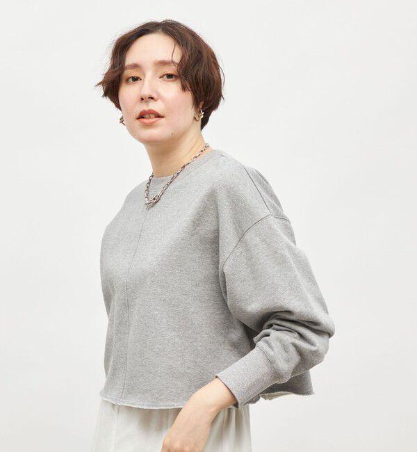 NOLLEY'S「ショート丈裏毛スウェット」|スウェット・ジャージ|ライトグレー