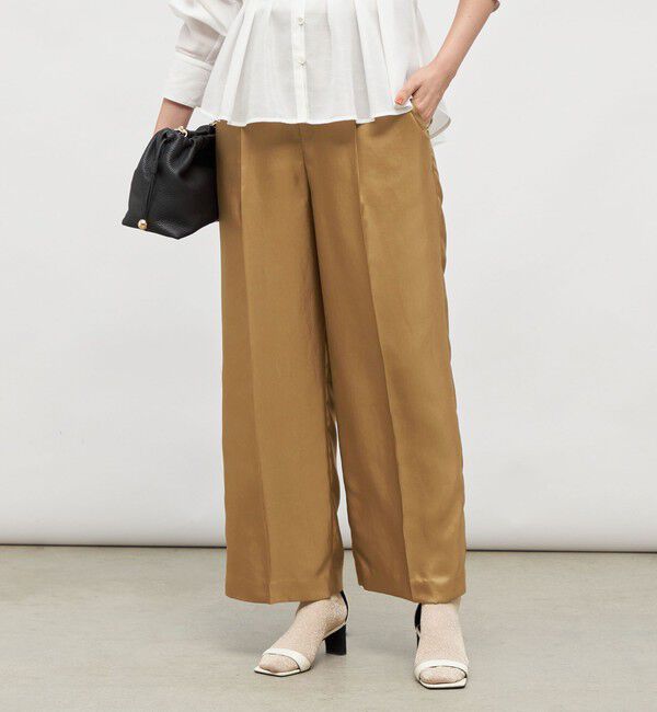 NOLLEY'S「ウォッシャブルサテンワイドパンツ」|その他|