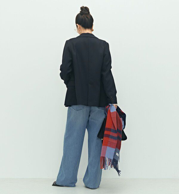 NOLLEY'S「《セットアップ対応》ウォッシャブルウール調ストレッチダブルジャケット」|テーラードジャケット|