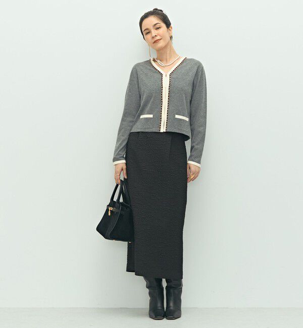 NOLLEY'S「チェーンブレードVネックカーディガン」|カーディガン|