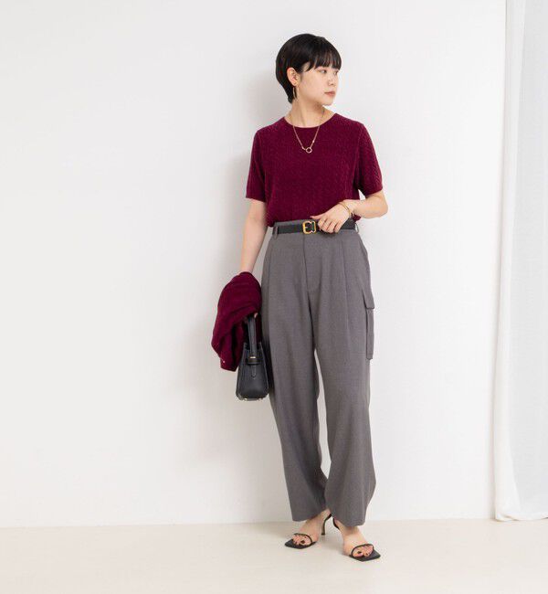 Rie Miller「《セットアップ対応》ウォッシャブルソフトカーゴパンツ」|カーゴ|