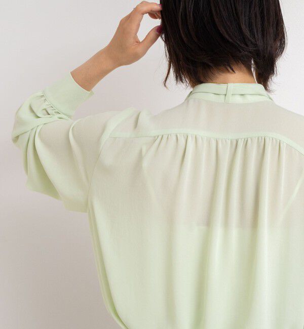 NOLLEY'S「ジョーゼットボウタイブラウス」|シャツ・ブラウス|