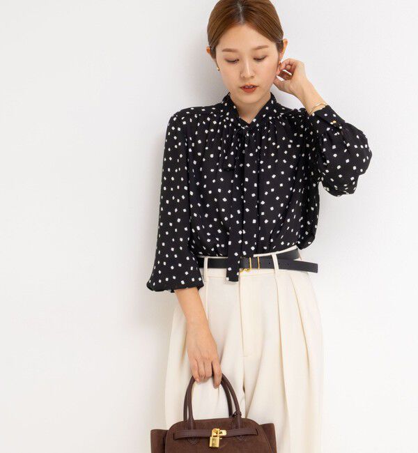 NOLLEY'S「ジョーゼットボウタイブラウス」|シャツ・ブラウス|