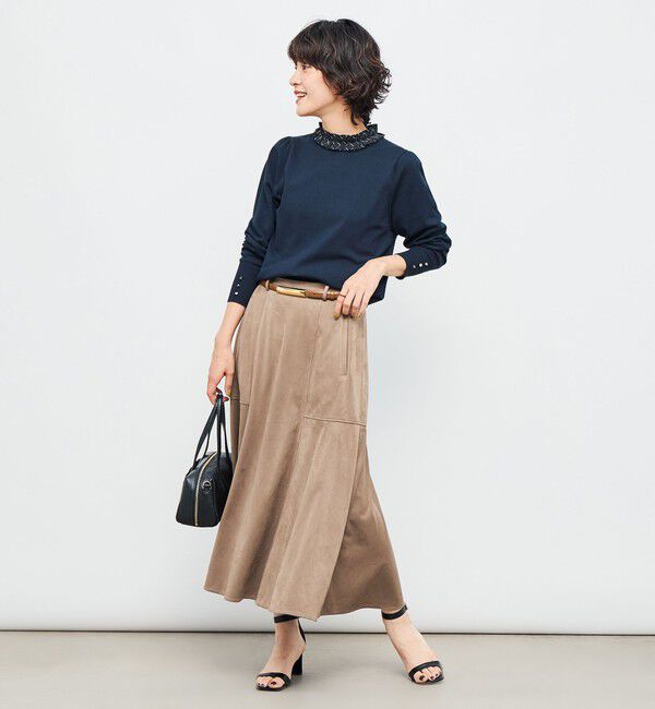 NOLLEY'S「プリーツ衿取り外しプルオーバーニット」|ニット・セーター|