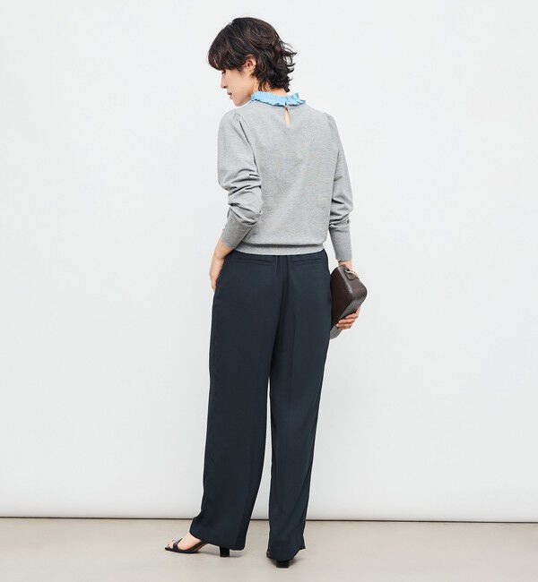 NOLLEY'S「プリーツ衿取り外しプルオーバーニット」|ニット・セーター|