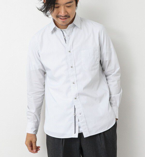 NOLLEY'S goodman「パラシュートボタン レギュラーカラーシャツ 25AW」|シャツ・ブラウス|ホワイト系その他