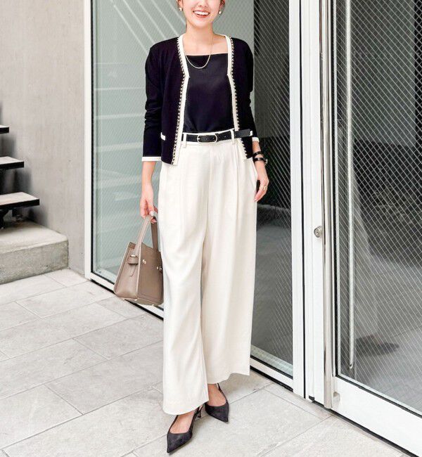 NOLLEY'S「ウォッシャブルバックサテンジョーゼットイージーパンツ」|その他|