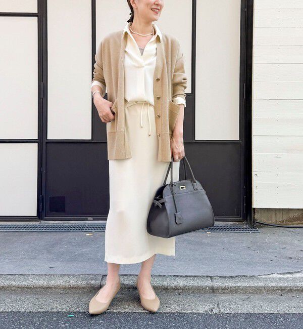 NOLLEY'S sophi「《morisachiシリーズとセットアップ対応》ウォッシャブルダブルサテンスキッパーブラウス」|シャツ・ブラウス|