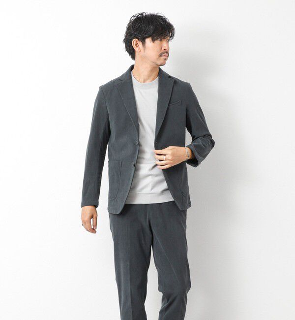 NOLLEY'S goodman「《ビジカジ/セットアップ対応》トリコットコーデュロイ ストレッチ イージーJK 25AW」|テーラードジャケット|