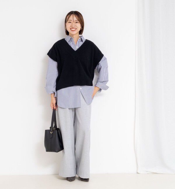 NOLLEY'S「ウォッシャブルヘアリーＶネックベスト」|ベスト・ジレ|