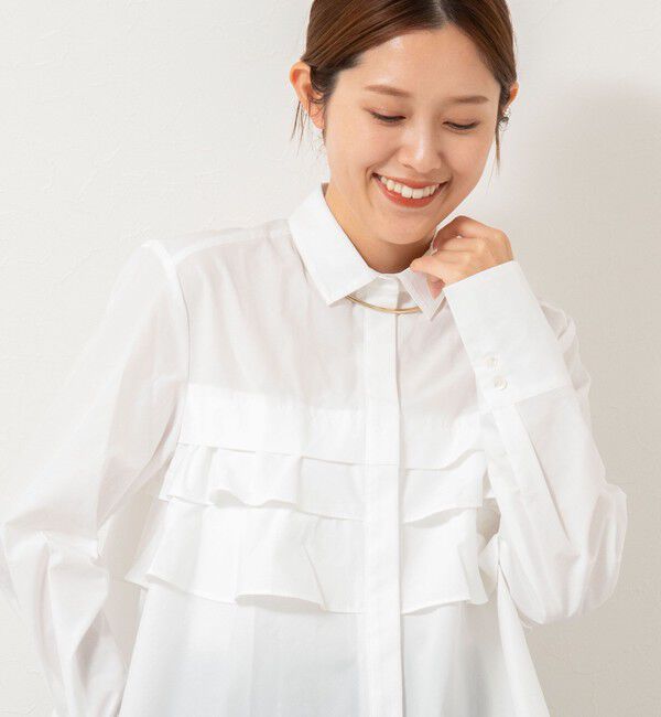 NOLLEY'S「【MARILYN MOON/マリリーンムーン】layered raffle blouse」|シャツ・ブラウス|