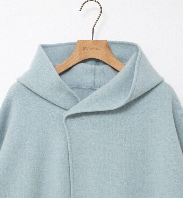 Rie Miller「ハーフ丈フーディー リバー風ニットコート」|その他|