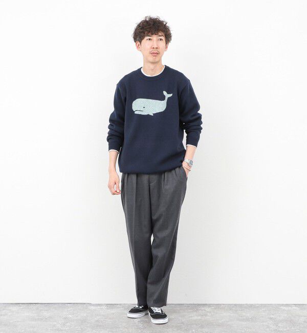 NOLLEY'S goodman「クジラWJQ ダブルジャカードニット 25AW」|ニット・セーター|