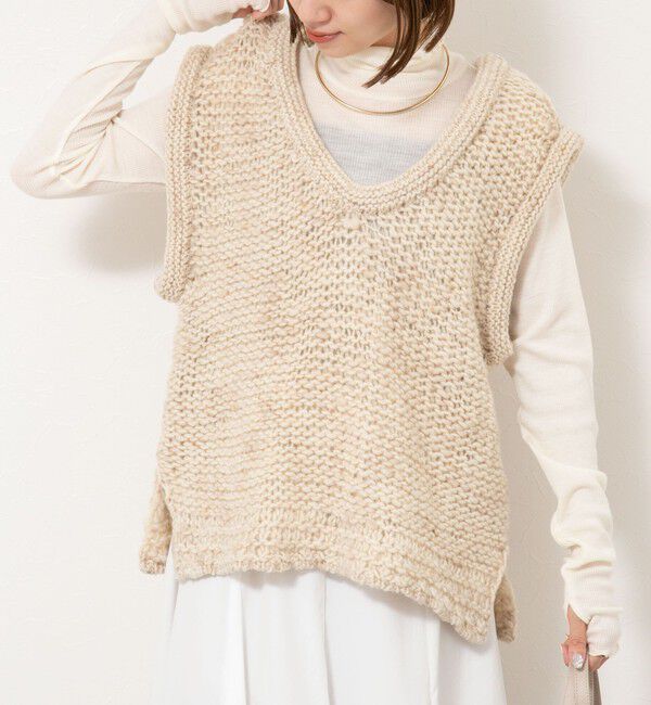 NOLLEY'S「【enrica/エンリカ】ソフトタッチニットトップス」|ベスト・ジレ|キナリ