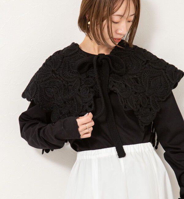 NOLLEY'S「【enrica/エンリカ】レース編みケープボレロ」|その他|
