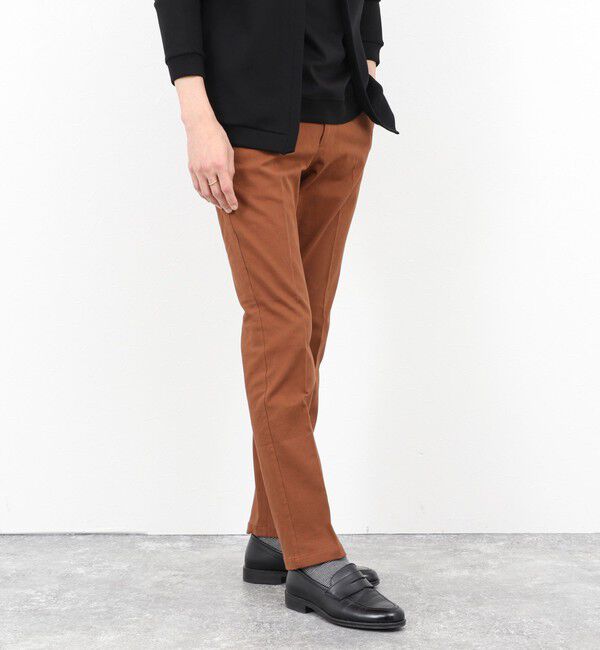 NOLLEY'S goodman「コットンカルゼ裏微起毛ストレッチスリムフィット 25AW」|チノ|