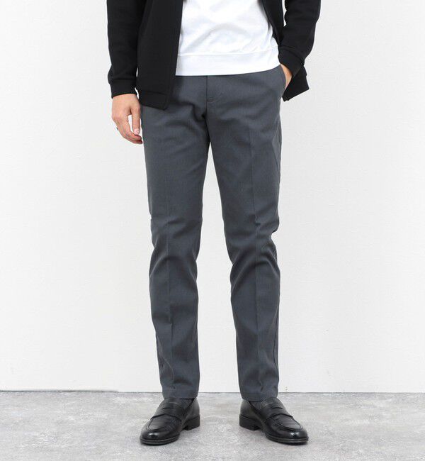 NOLLEY'S goodman「コットンカルゼ裏微起毛ストレッチスリムフィット 25AW」|チノ|