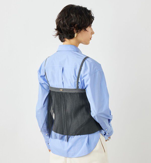 NOLLEY'S「《手洗い可能》チュールリブビスチェ」|キャミソール|