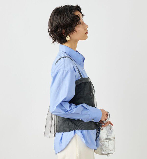 NOLLEY'S「《手洗い可能》チュールリブビスチェ」|キャミソール|