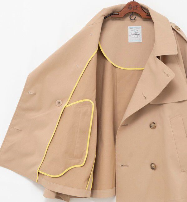 NOLLEY'S「NMPウォッシャブルショートトレンチコート」|ブルゾン・スタジャン|
