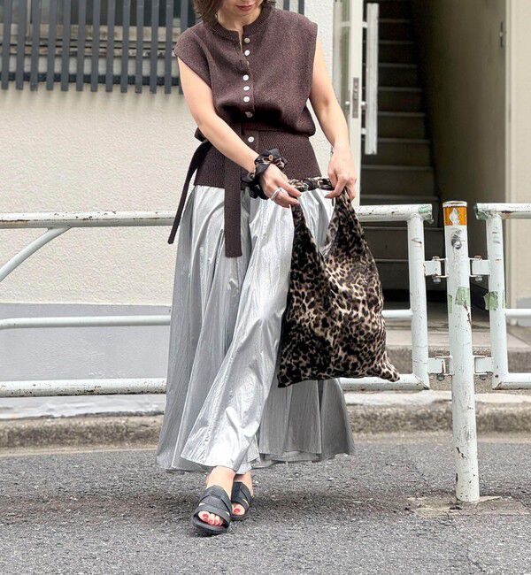 grace grace「【grace grace/グラスグラス】レオパードトリアンゴロバッグ」|エコバッグ|