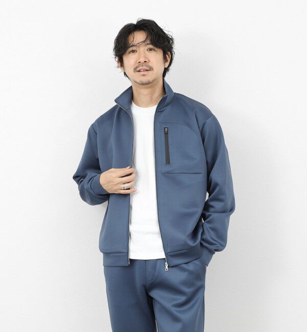 NOLLEY'S goodman「《セットアップ対応》ダブルニットZIPスタンドカラー 26SS」|ブルゾン・スタジャン|