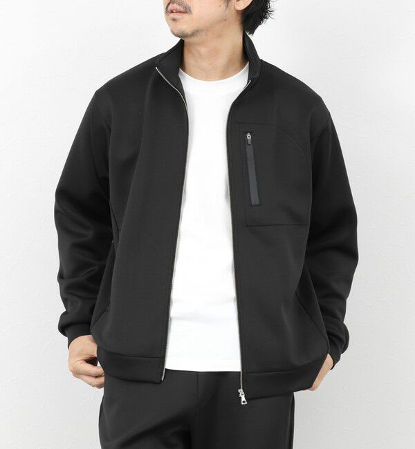 NOLLEY'S goodman「《セットアップ対応》ダブルニットZIPスタンドカラー 26SS」|ブルゾン・スタジャン|