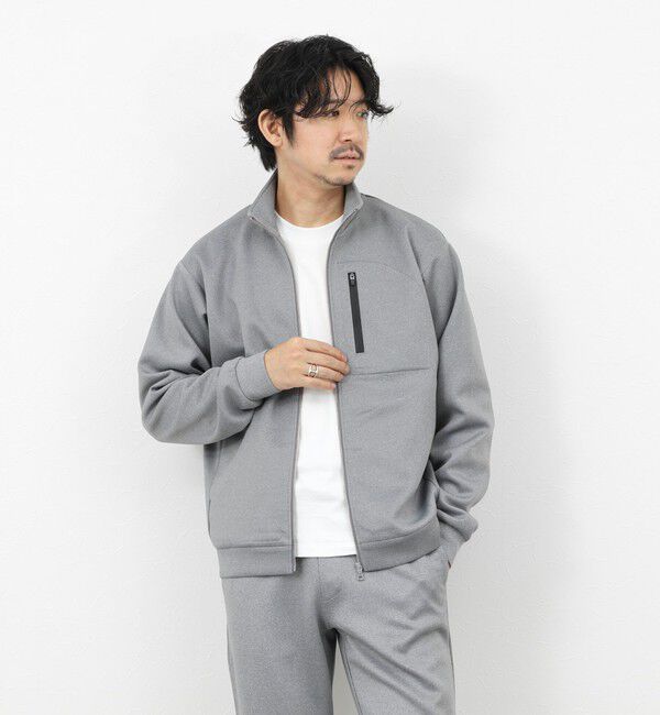 NOLLEY'S goodman「《セットアップ対応》ダブルニットZIPスタンドカラー 26SS」|ブルゾン・スタジャン|