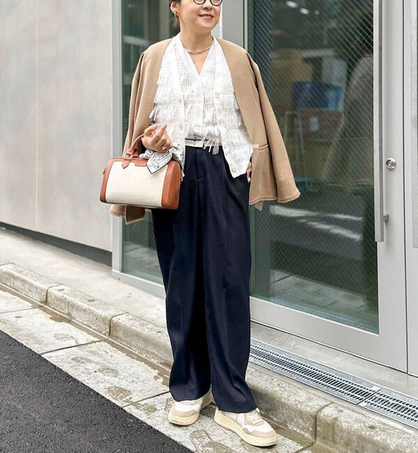 NOLLEY'S「《セットアップ対応》ウォッシャブルハイスペック麻調愛されセミワイドパンツ」|その他|