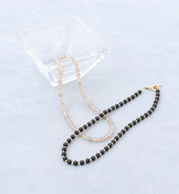 grace grace「【grace grace/グラスグラス】ラウンド天然石ネックレス」|ネックレス|